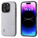 ABEEL Diamond Black Edge Phone Case for iPhone 15 Pro Max - Jewel Silver