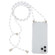 Four-Corner Shockproof Transparent TPU Case with Lanyard for iPhone 15 Pro Max - White Black