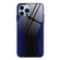 Texture Gradient Glass TPU Phone Case for iPhone 15 Pro Max - Dark Blue