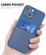 Imitate Liquid Silicone Skin Feel Phone Case with Card Slot for iPhone 15 Pro Max - Blue