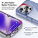 iPAKY YG Series Transparent PC+TPU Phone Case for iPhone 15 Pro Max - Transparent Blue