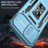 Armor PC + TPU Camera Shield Phone Case for iPhone 15 Pro Max - Light Blue