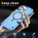 Skin Feel TPU + PC MagSafe Magnetic Phone Case for iPhone 15 Pro Max - Transparent Blue