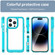 Colorful Series Acrylic + TPU Phone Case for iPhone 15 Pro Max - Transparent Blue