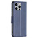 Lambskin Texture Pure Color Flip Leather Phone Case for iPhone 15 Pro Max - Blue