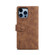 ESEBLE Retro Frosted RFID Flip Leather Phone Case for iPhone 15 Pro Max - Brown