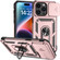 Sliding Camshield Holder Phone Case for iPhone 15 Pro Max - Rose Gold