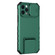 Stereoscopic Holder Sliding Camshield Phone Case for iPhone 15 Pro Max - Green