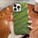 Solid Color Wave Texture TPU Phone Case for iPhone 15 Pro Max - Green