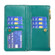 Diamond Lattice Zipper Wallet Leather Flip Phone Case for iPhone 15 Pro Max - Green