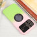 Gradient Silicone Shockproof Magsafe Phone Case with Lens Film for iPhone 15 Pro Max - Pink Green