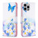 Colored Drawing Pattern Leather Phone Case for iPhone 15 Pro Max - Butterfly Love