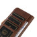Stitching Thread Calf Texture Leather Phone Case for iPhone 15 Pro Max - Coffee