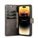 DG.MING Crazy Horse Texture Detachable Magnetic Leather Phone Case for iPhone 15 Pro Max - Grey