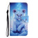 3D Colored Drawing Flip Leather Phone Case for iPhone 15 Pro Max - Leopard