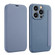 Imitate Liquid Skin Feel Leather Phone Case with Card Slots for iPhone 15 Pro Max - Grey