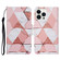 3D Colored Drawing Flip Leather Phone Case for iPhone 15 Pro Max - Marble