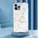 IMD Marble TPU Phone Case for iPhone 15 Pro Max - White