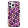 Electroplating Soft TPU Phone Case for iPhone 15 Pro Max - Purple Rhombus