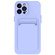 Skin Feel Card Contrast Color Button TPU Phone Case for iPhone 15 Pro Max - Purple