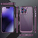 PC + TPU Phone Case with Lens Film for iPhone 15 Pro Max - Light Purple