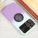 Gradient Silicone Shockproof Magsafe Phone Case with Lens Film for iPhone 15 Pro Max - White Purple