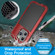 Shockproof Life Waterproof Dust-proof Metal + Silicone Phone Case for iPhone 15 Pro Max - Red