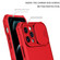 Stereoscopic Holder Sliding Camshield Phone Case for iPhone 15 Pro Max - Red