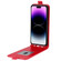 R64 Texture Single Vertical Flip Leather Phone Case for iPhone 15 Pro Max - Red