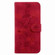 Lily Embossed Leather Phone Case for iPhone 15 Pro Max - Red