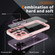 PC + TPU Phone Case with Lens Film for iPhone 15 Pro Max - Apricot