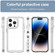 Colorful Series Acrylic + TPU Phone Case for iPhone 15 Pro Max - Transparent