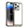 Colorful Series Acrylic + TPU Phone Case for iPhone 15 Pro Max - Transparent Grey