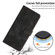 Dream Triangle Leather Phone Case with Lanyard for iPhone 15 Pro - Black