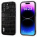 ABEEL Crocodile Texture Genuine Leather Phone Case for iPhone 15 Pro - Black