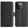 Dual-side Magnetic Buckle Horizontal Flip Leather Phone Case for iPhone 15 Pro - Black