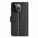 Dual-side Magnetic Buckle Horizontal Flip Leather Phone Case for iPhone 15 Pro - Black
