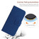 Skin Feel Sun Flower Embossed Flip Leather Phone Case with Lanyard for iPhone 15 Pro - Dark Blue