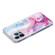 IMD Marble TPU Phone Case for iPhone 15 Pro - Pink Blue