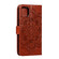 Mandala Embossing Pattern Horizontal Flip Leather Phone Case for iPhone 15 Pro - Brown