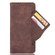 Skin Feel Calf Texture Card Slots Leather Phone Case for iPhone 15 Pro - Brown