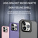 Skin Feel Lens Holder Translucent Phone Case for iPhone 15 Pro - Green