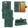 Skin Feel Magnetic Flip Leather Phone Case for iPhone 15 Pro - Green