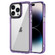 Transparent Acrylic + TPU Shockproof Phone Case for iPhone 15 Pro - Transparent Purple