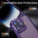 PC + TPU Phone Case with Lens Film for iPhone 15 Pro - Dark Purple