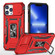 Armor PC + TPU Camera Shield Phone Case for iPhone 15 Pro - Red