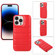 Down Jacket Airbag Shockproof Phone Case for iPhone 15 Pro - Red