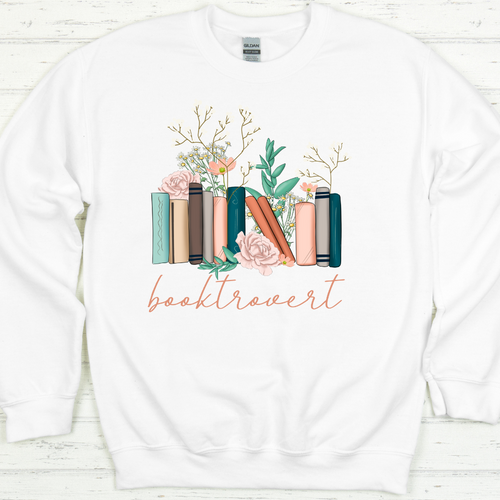 Booktrovert  Tee shirt or  crewneck sweatshirt