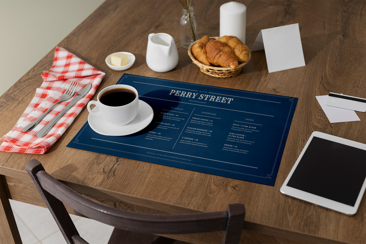 Placemat Menus