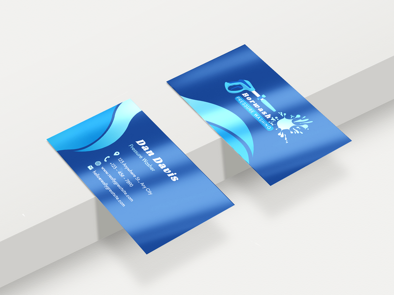 UV Business cards with size 3.5"x2".